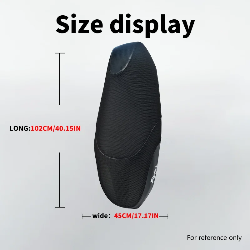 Suitable For Honda Forza 350 Motorcycle Seat Cover 3D Mesh Cushion Protector Sun-proof Breathable Waterproof Heat Insulation Sea