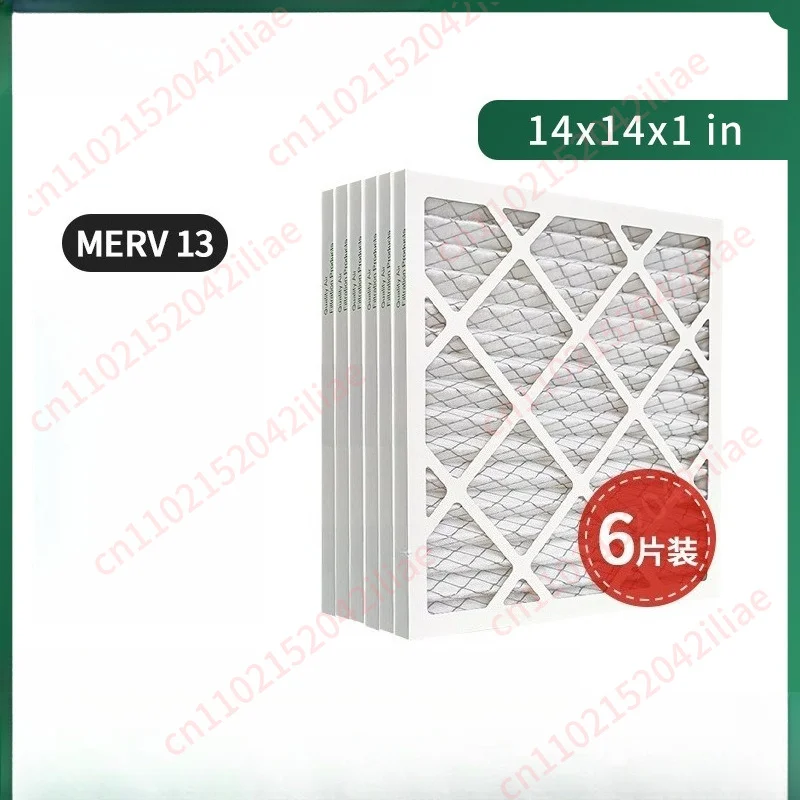 14x14x1 Plate Cartridge Filter MERV 13 (6 Pieces) HVAC/AC/Furnace Air Filter