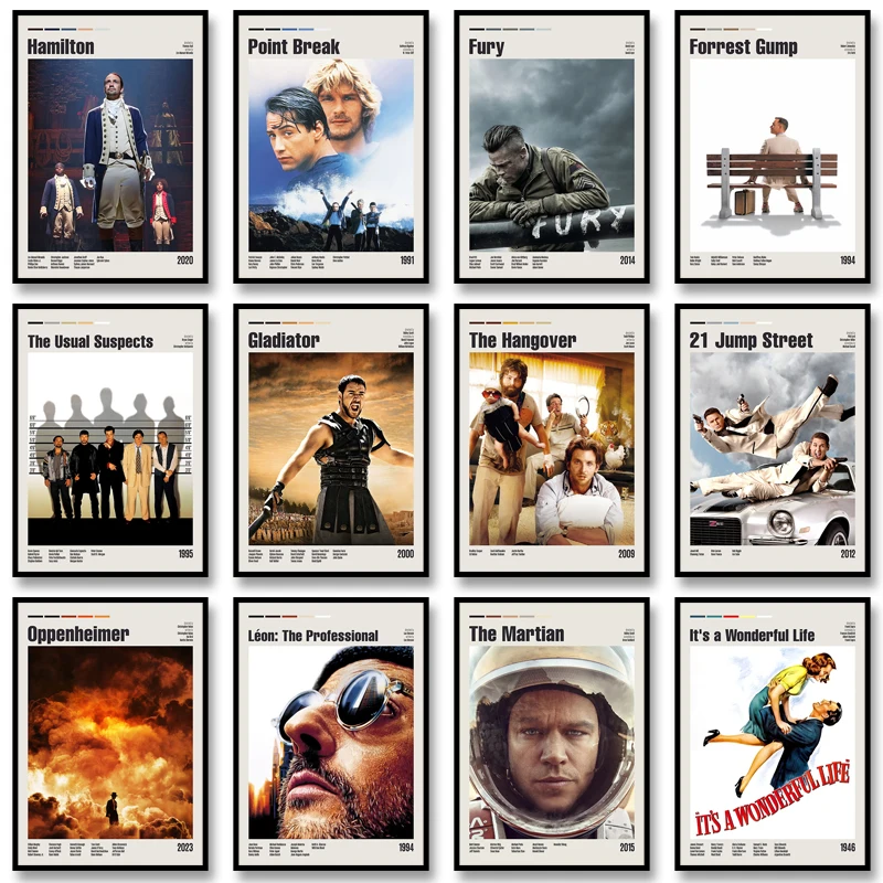 Classic Movie TV Series Forrest GumpDjango UnchainedThe Departed Modern Home Wall Decor Painting Canvas Poster