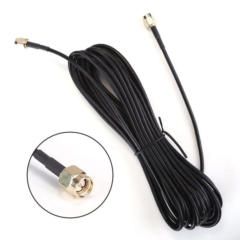 RG174   SMA Male to SMA Male M-M Connector RF Coaxial Pigtail   Extension Cable