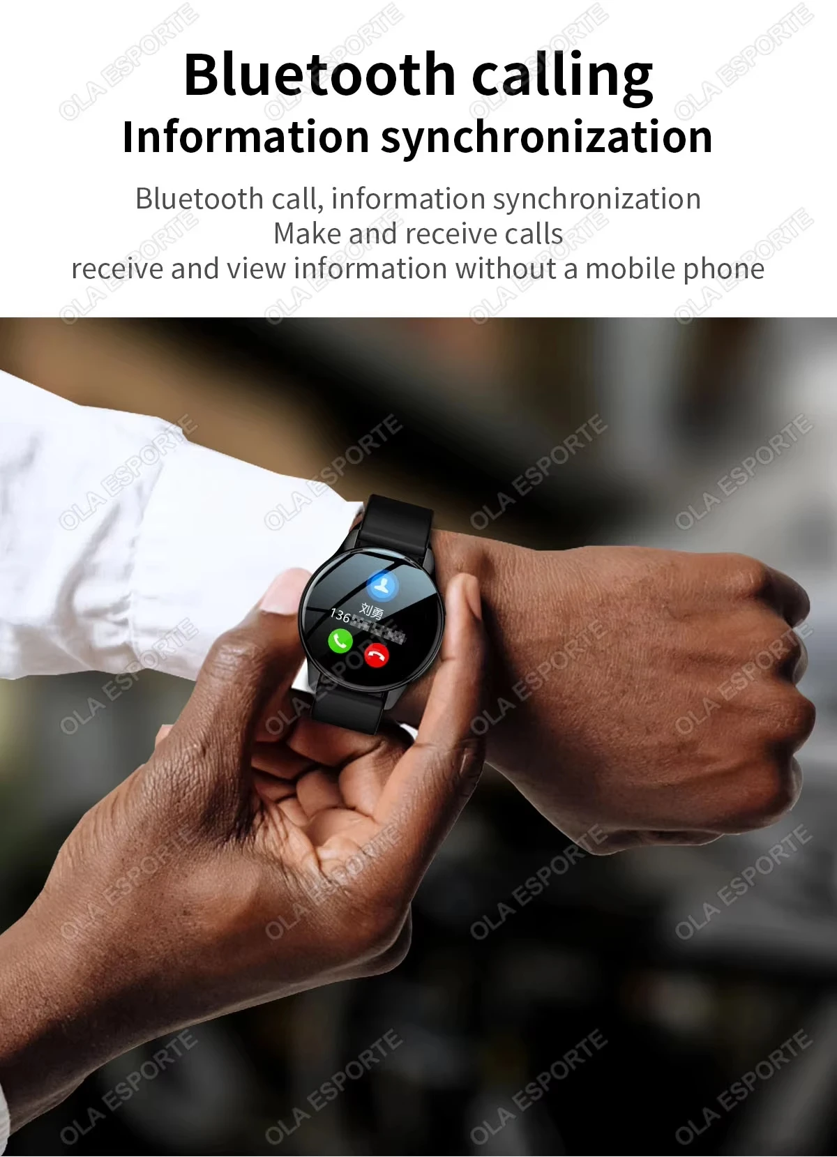 Bluetooth Smartwatch with Activity Tracking, TFT Display and Detachable Silicone Band description 4