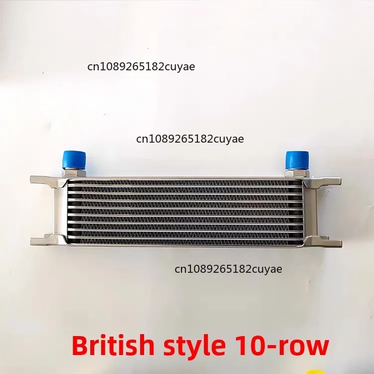 JSY Aluminium Stacked Plate British Style 5-35 Row AN10/AN8 1/2 NPT Engine Transmission Oil Cooler Heat Exchanger