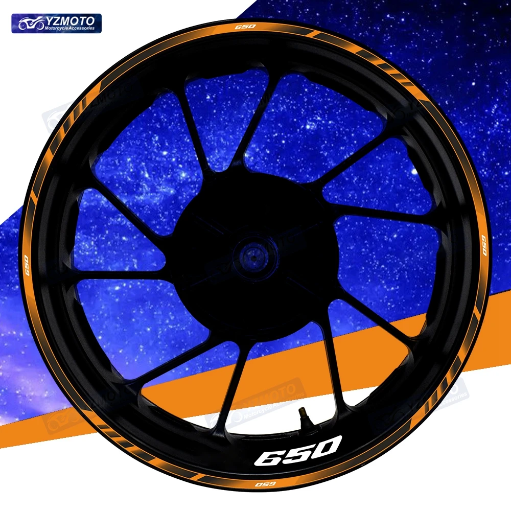 

Для мотоцикла NINJA 650 Ninja 650 17-дюймовая наклейка на переднее и заднее колесо, декоративная светоотражающая водонепроницаемая наклейка на ступицу, наклейки на обод