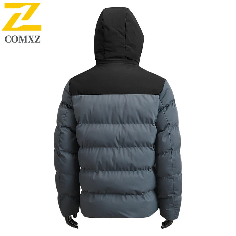 2025 High Quality Winter Jacket Men's Trendy Splicing Thick Warm Padding Coat Casual Men Down Jackets Outdoor Daily Hooded Parka
