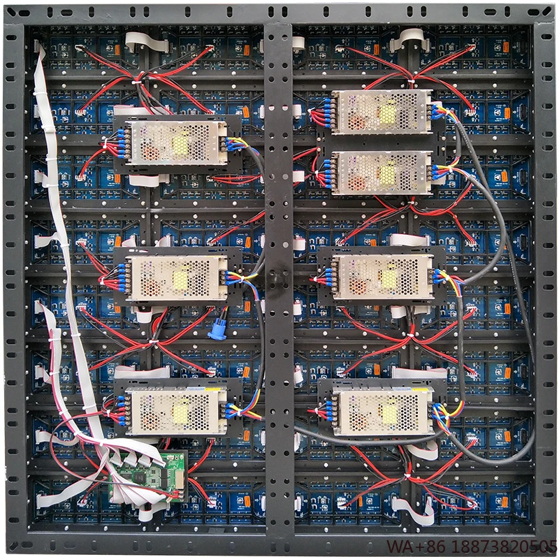 Layar LED P2 SMD Pitch Kecil untuk Luar Ruangan dalam Kotak Logam - Warna Cerah untuk Ruang Publik & Pusat Perbelanjaan, Tahan Benturan