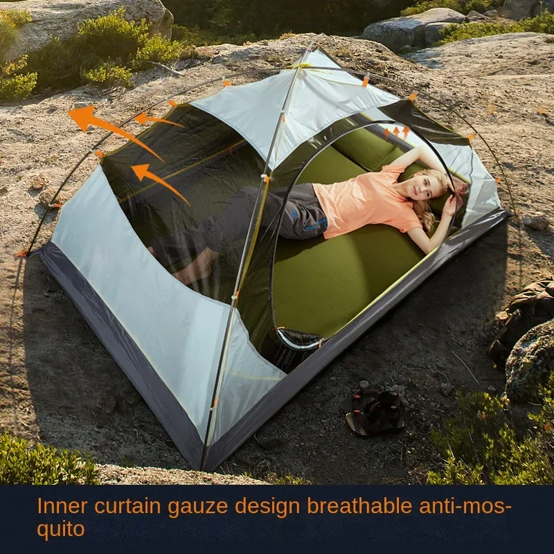 

Tent Outdoor Supplies Two Person Camping Tent Picnic Heavy Rainstorm Prevention Professional Camping Mountaineering Equipment