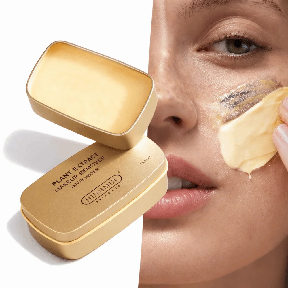 Bálsamo Limpiador Profundo con Extracto de Plantas 3 en 1, Desmaquillante Suave, Fórmula de Aceite y Agua, Desmaquillante Facial