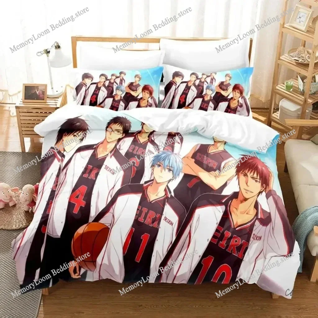 Kuroko's Basketball Premium Luxury Bedding Set Japan Cartoon Soft Duvet Cover Plush Comforter Bedspread Twin/Single Size Printed