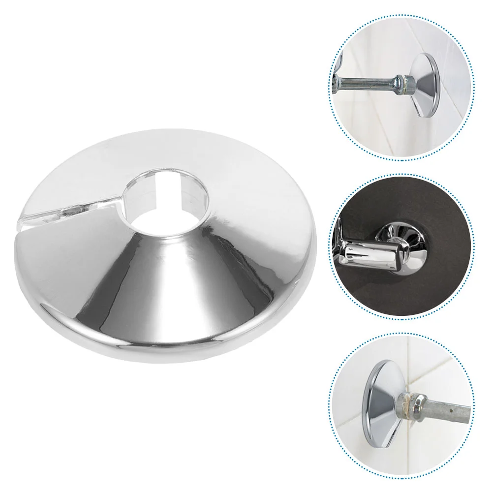 

4 Pcs Triangular Valve Decorative Cover Plumbing Flange Rings Pipe Plate Wall Split Shower Toilet Waste Flanges Water Round