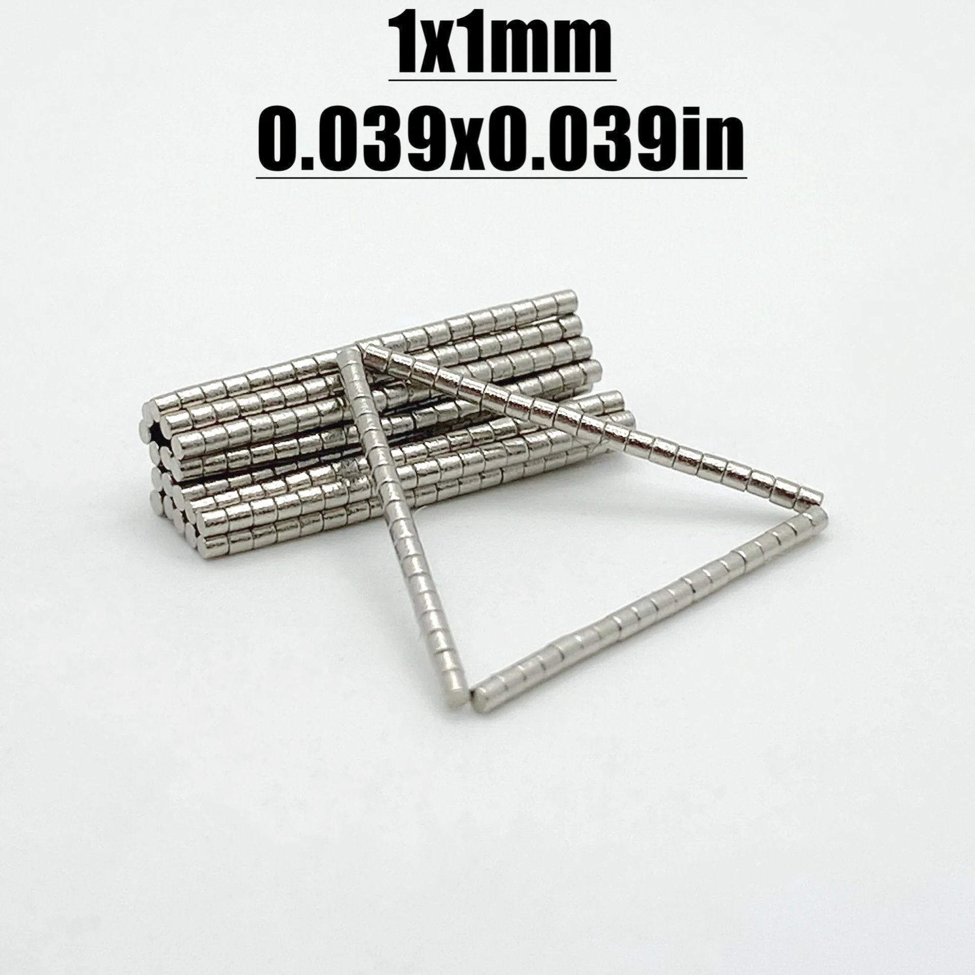 Image of 50-2000 Stück 1x1mm Neodym-Magnet N52 NdFeB Permanentmagnet Imanes Kühlschrank-DIY-Magnete Runde Form 1*1 Magnet-Zubehör