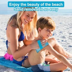 1PC Beach Holiday Camping Sand Removal Bag Powder Bag Sand Removal Brush Camping Holiday Beach Sunbathing Supplies