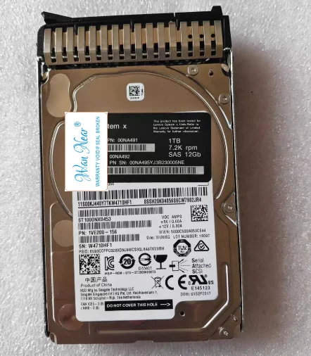 

Для серверного жесткого диска IBM 00NA491 00N492 00NA495 1 ТБ 7,2 2,5 SAS