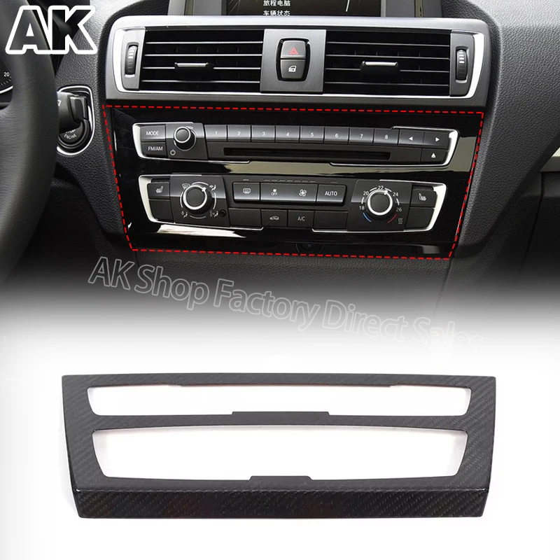 

Для BMW 1 2 серии F20 F21 F22 F23 2012-2018 реальное углеродное волокно фото режим Кнопка рамка отделка стикер