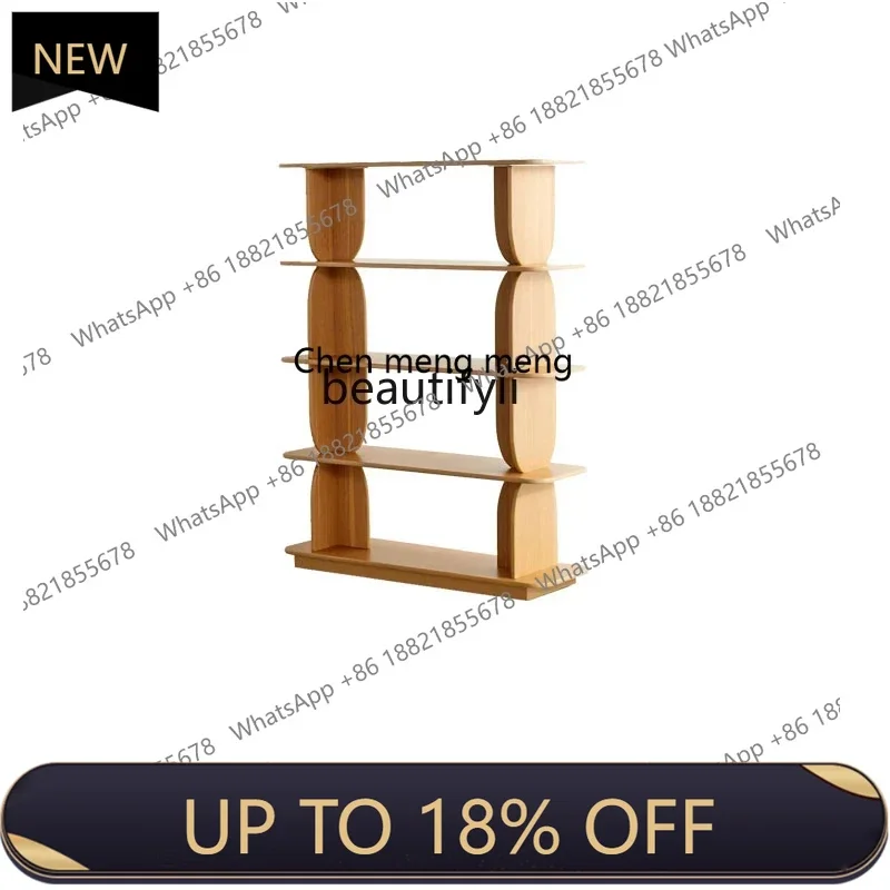 

P178 Modern Minimalist Bookshelf Floor Integrated Creative Bookcase Small Apartment Solid Wood Shelf Study Display Stand