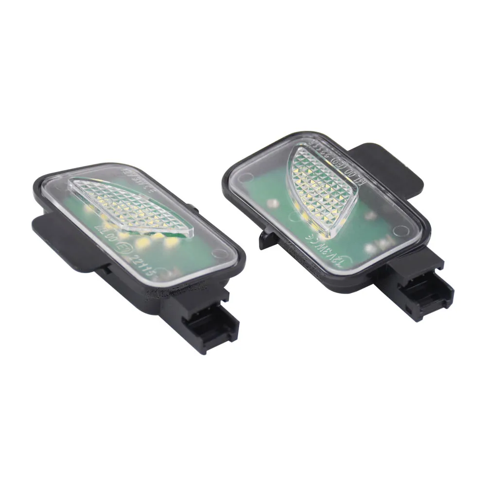 White LED Under Side Mirror Lamps 2PCS For Volkswagen VW Passat B8 3G2 Variant Alltrack 3G5 Arteon 3H7 Puddle Light view 6