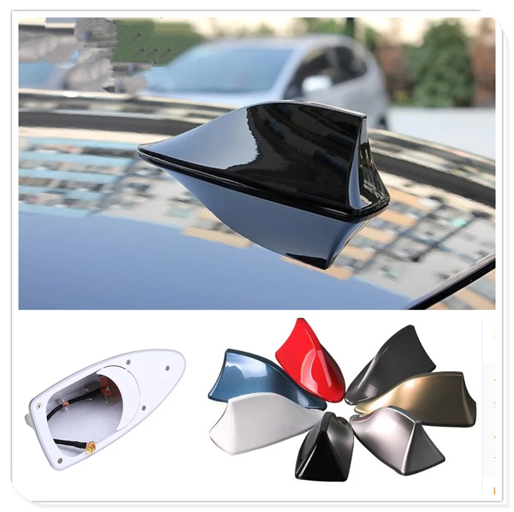 Car styling Shark Fin Antenna Auto Radio Signal Aerial Roof Antennas for Audi A4 Avant A4 Cabriolet A6L A8L