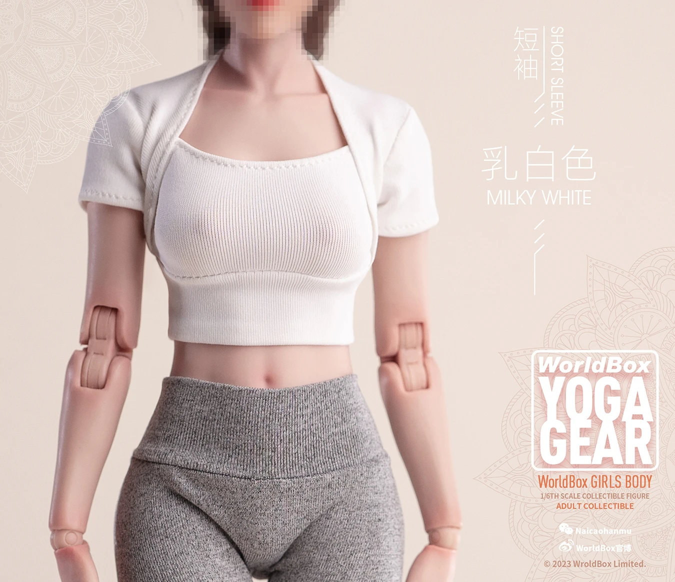 Worldbox 1/6 Female Yoga Gear Stretch Clothes Model Fit 12'' AT201 AT202 Soldier Action Figure Body Dolls