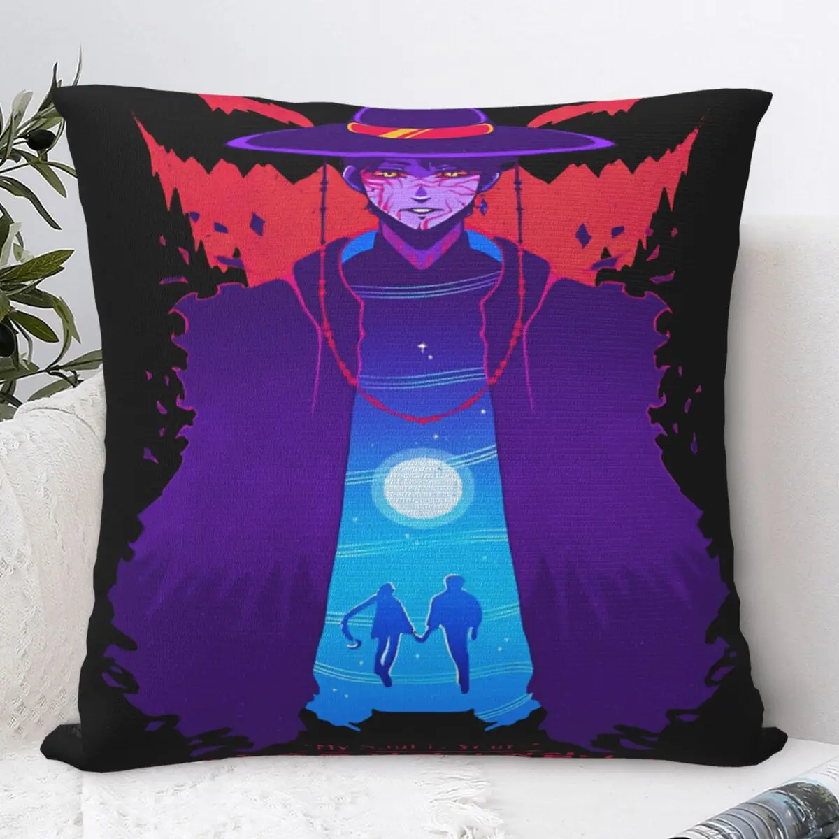 

Pillow Cover KPop Demon Hunters Pattern Cushion Cover MY SOUL IS YOURS Morden Pillow Case Sofa Bedroom Home Decor Pillowcases