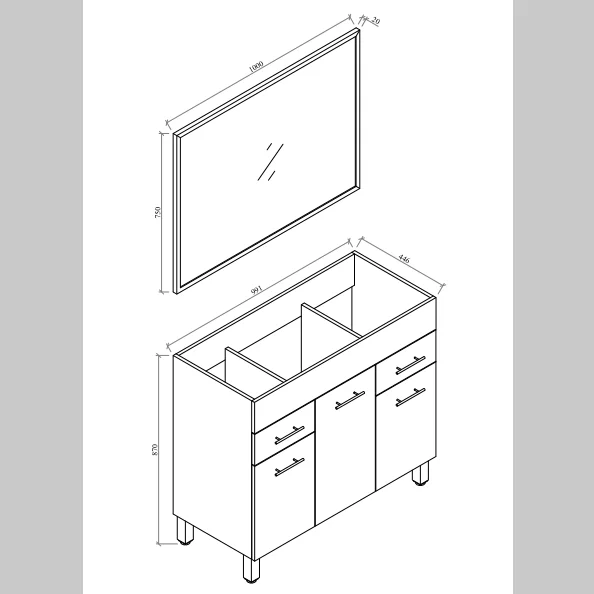 Fortory Goedkope Prijs In Witte 2 Deur 3 Lade Staande Moderne Badkamer Opslag Sets Voor Badkamer Badkamer Ijdelheid Set