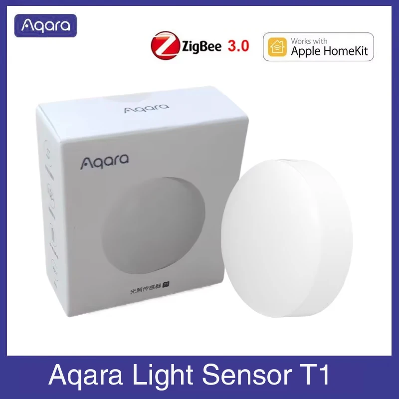 Aqara Light Sensor T1 Zigbee 3.0 Brightness Sensor Smart Home Light Detector Magnetic APP Control By Aqara Home Homekit APP