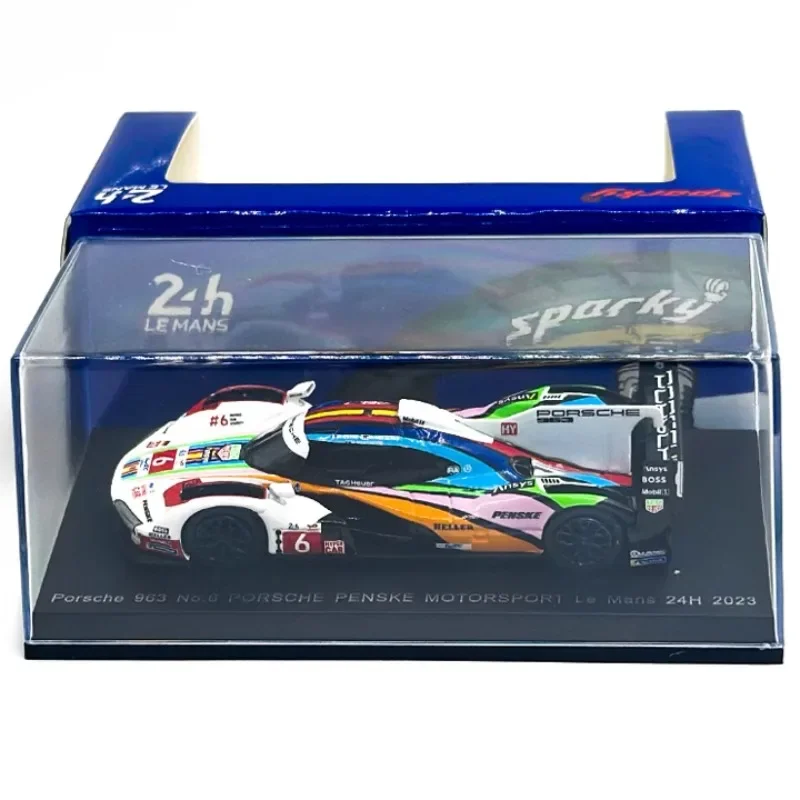 Spark 1/64 Porsche 963 2023 24Hours of Le Mans alloy model, children's collection of decorative toys, New Year gifts for friends