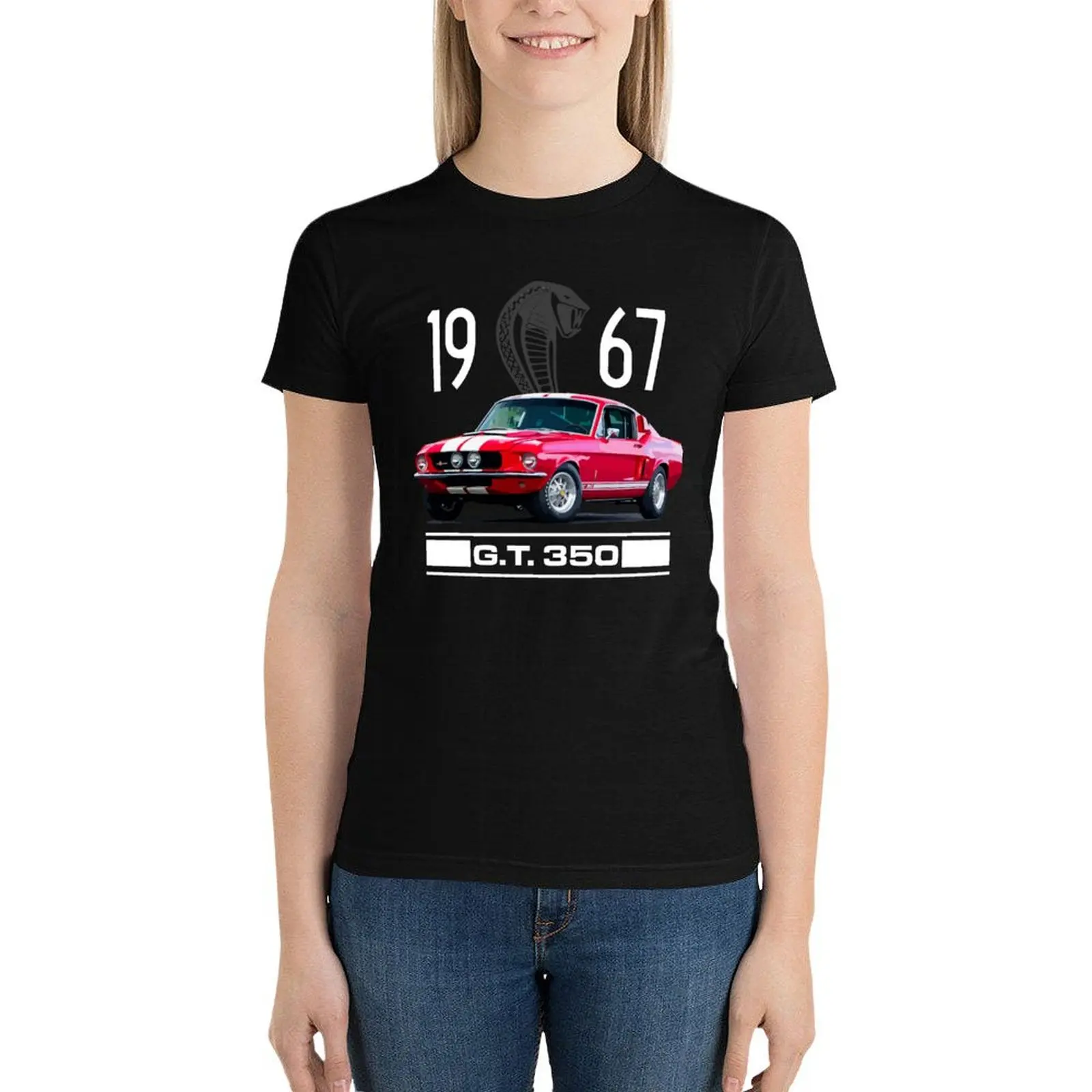 1967 Shelby GT350 Mustang Fastback Collector Car Gift T-Shirt animal prinfor blacks lady clothes Top Women