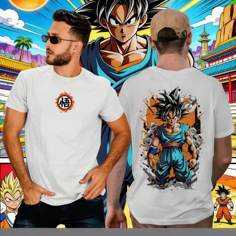 

Мужская футболка Dragon Ball 2026: высококачественная, модная, с аниме-графикой, хлопковая, удобная, в стиле стритвир. Хит продаж!