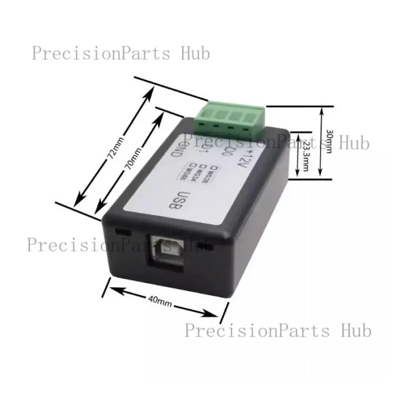 Wiegand to USB Converter - WG to USB Adapter for 26/34 Bit Analog Keyboard, Serial Port Input
