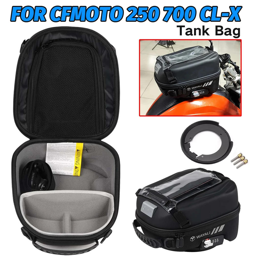 For CFMOTO CF MOTO 700 CLX 250 CL-X 700CLX 700CL-X 250CLX Accessories Tank Bag Luggage Backpack Tanklock Waterproof Storage Bags