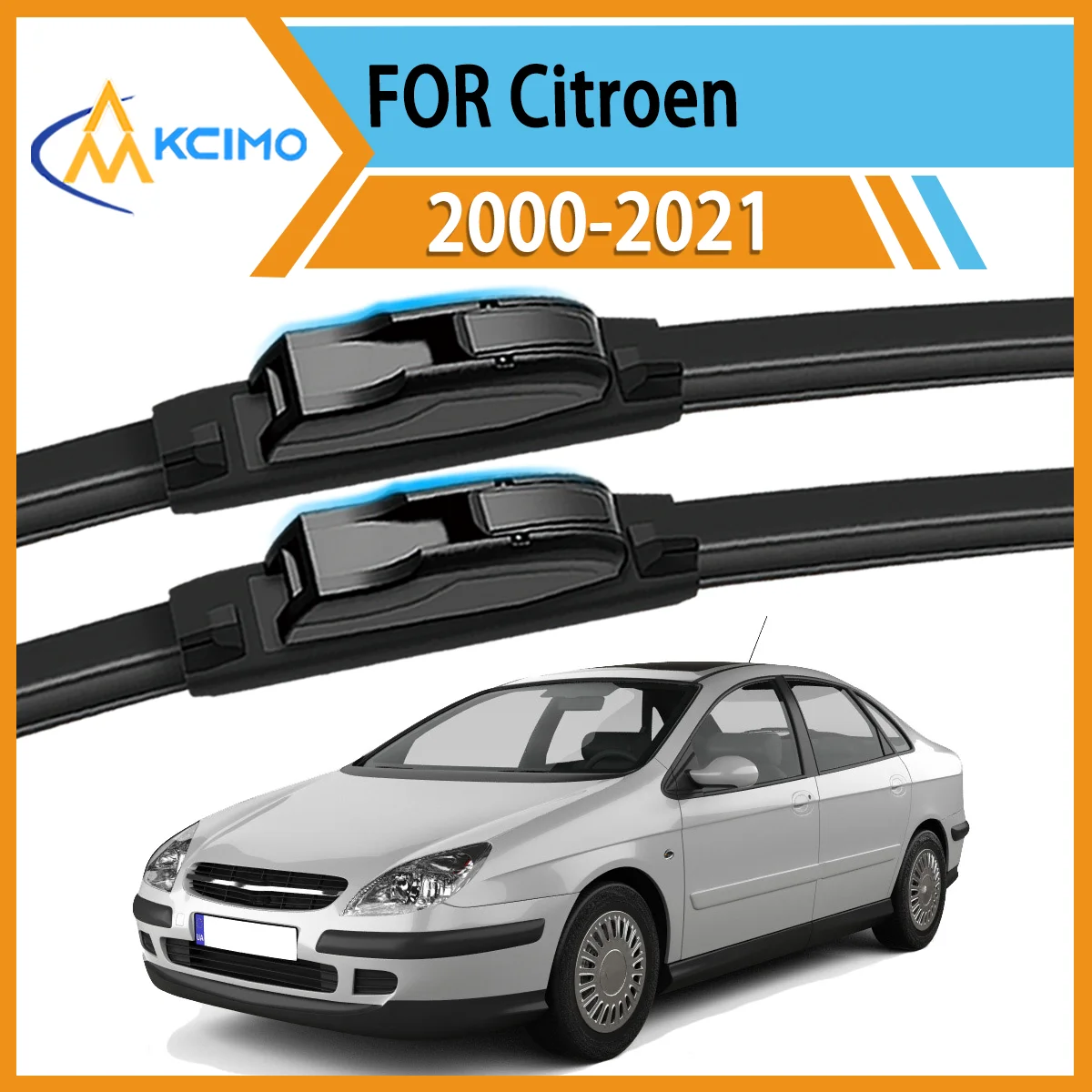 

Reliable 2-Pack Windshield Wiper Blades for Citroen C5 2000-2021 All-Season Use Smudge-Free Clean Enhanced Driver Safety