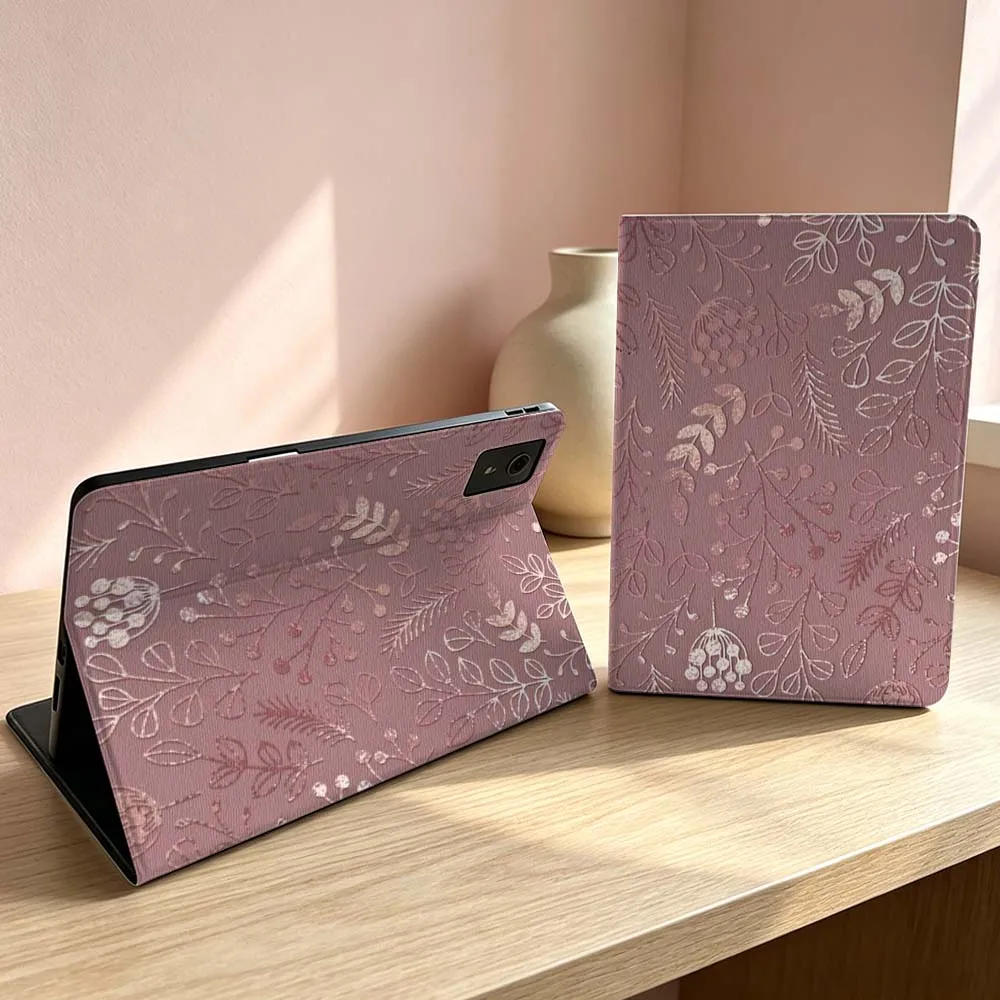 Art Pink Leaf Pattern Soft For Lenovo Xiaoxin Lenovo Tab Pad Pro Plus K11 P12 M10 Legion Y900 Y700 Inch Tablet Case