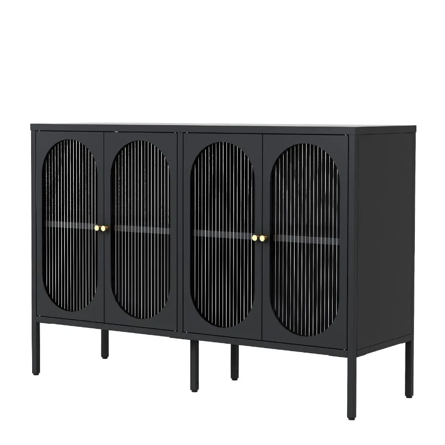

Metal Sideboard Cabinet with 4 Glass Door Steel Locker Sideboard Buffet Cabinet Sideboard Buffet Cabinet with 4 Doors Kitchen S