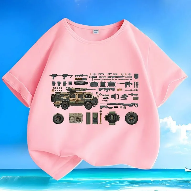 

Hot Summer Cartoon Anime Kids T-shirt Limited Time Low Price Wrinkle-free Machine Washable Loose Short Sleeve Tops