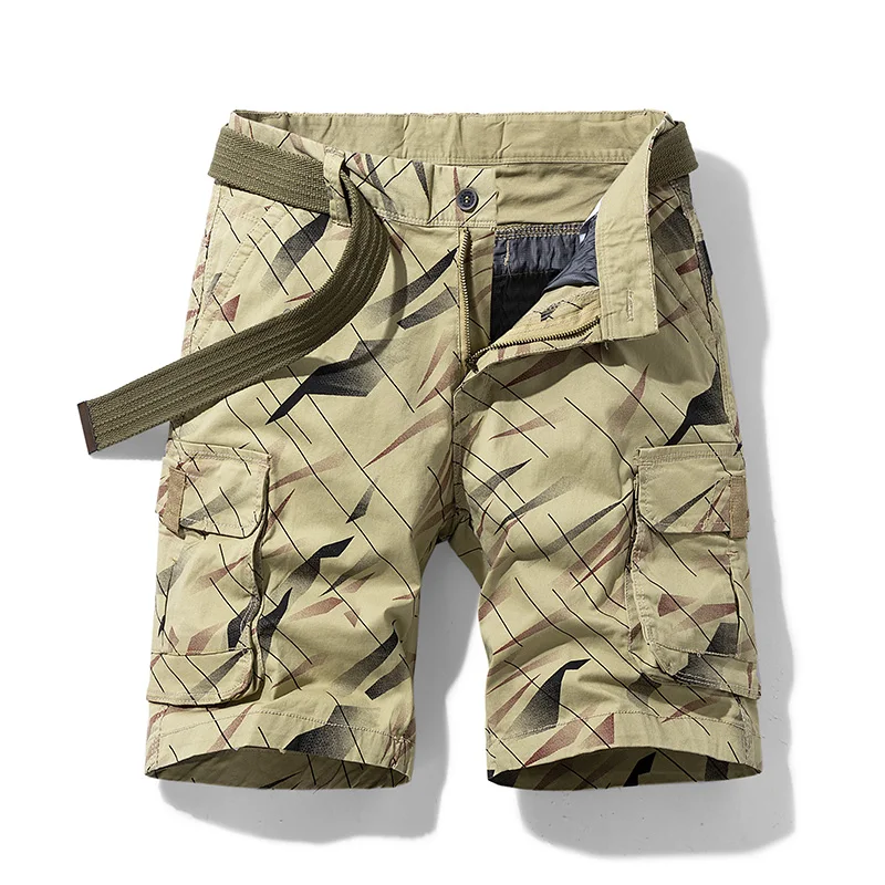 Short cargo décontracté en coton pour hommes, vêtements de marque classiques, extérieur, militaire, grande taille, jogging masculin, chaud, été, 38