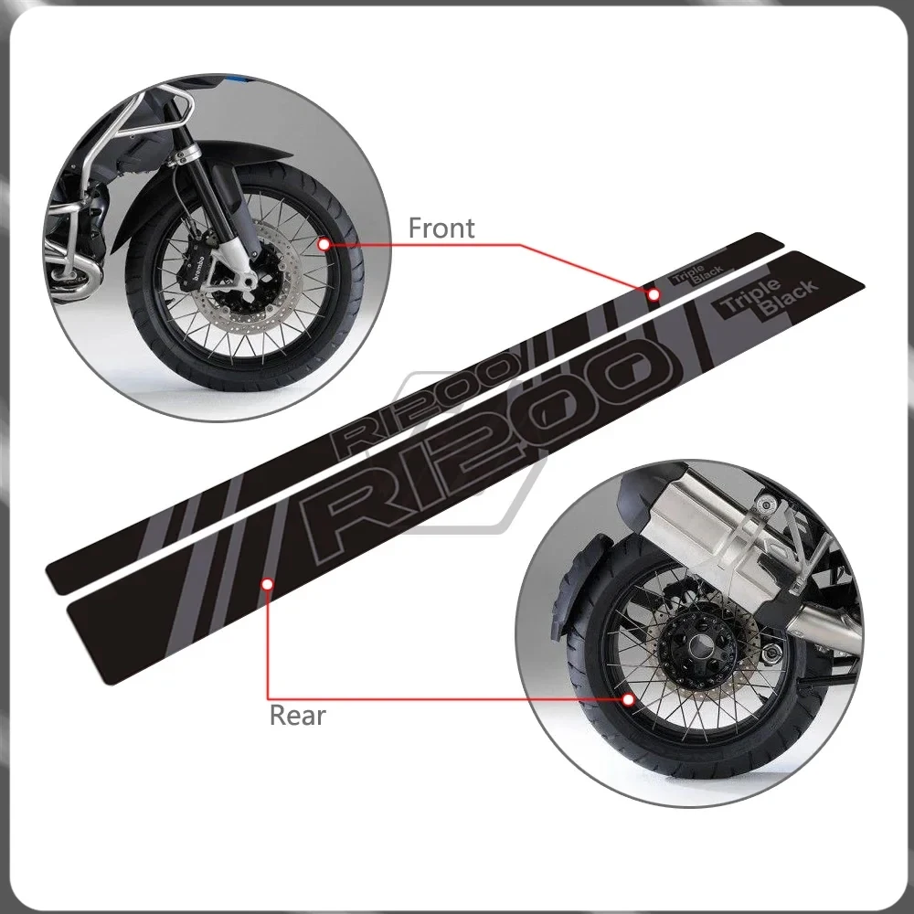 

Для BMW R1200GS Adventure 2006-2011 мотоцикл трехцветный черный выпуск комплект светоотражающей пленки на переднее и заднее колесо
