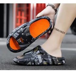 Thick-soled Slippers For Men Women Soft Sandals Summer Outdoor Indoor Couple's Cool Camouflage Beach Shoes Anti-slip Flip Flops