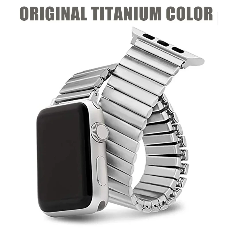 Titanium Color Stainless Steel Strap for Apple Watch Band Ultra2 49mm 45mm 44mm 42mm 41mm 40mm Link Bracelet IWatch 9 8 7 6 SE 5