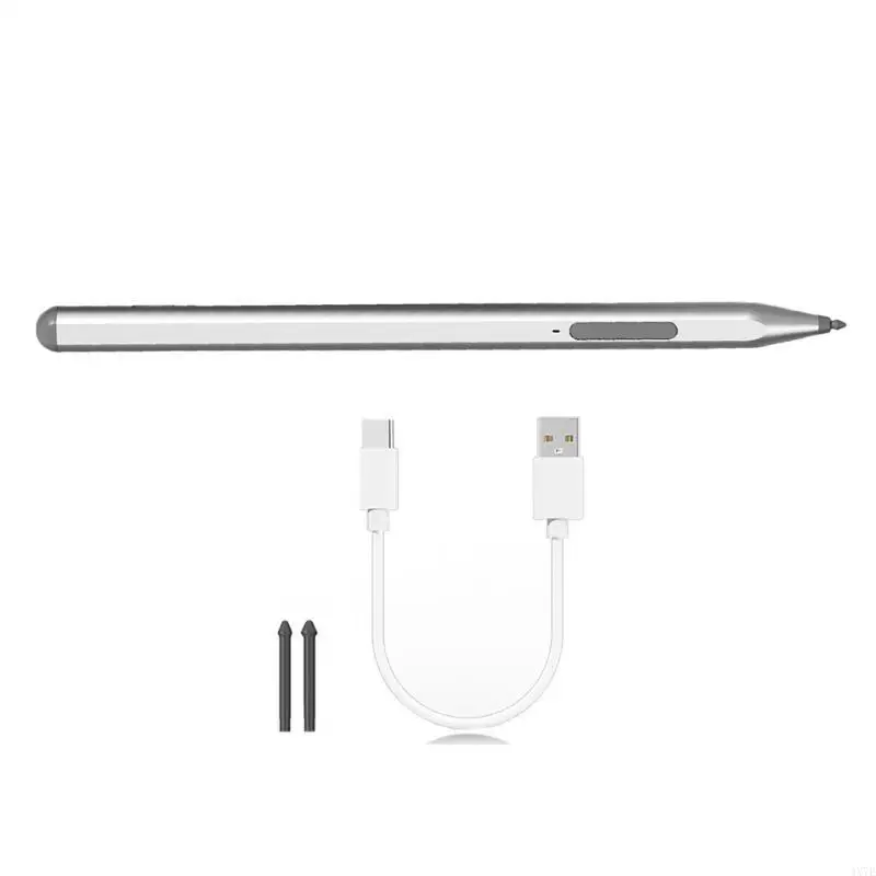 Caneta recarregável 4x7e para tablets go/laptop/livro, caneta toque artesanal precisa para uso profissional,