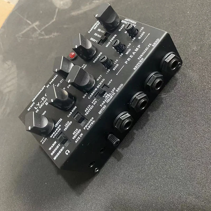 LY-ROCK Bass Guitar Pedal Simulation DI Microphone Preamplifier 3 Stage Equalization Recording Sound Improve Tone Dynamics