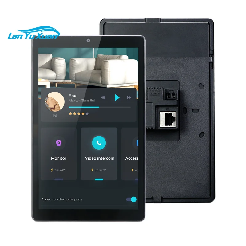 Smart Home Automation Screen 8 Inch Control Touch Panel Android RJ45 POE Quad Core Display