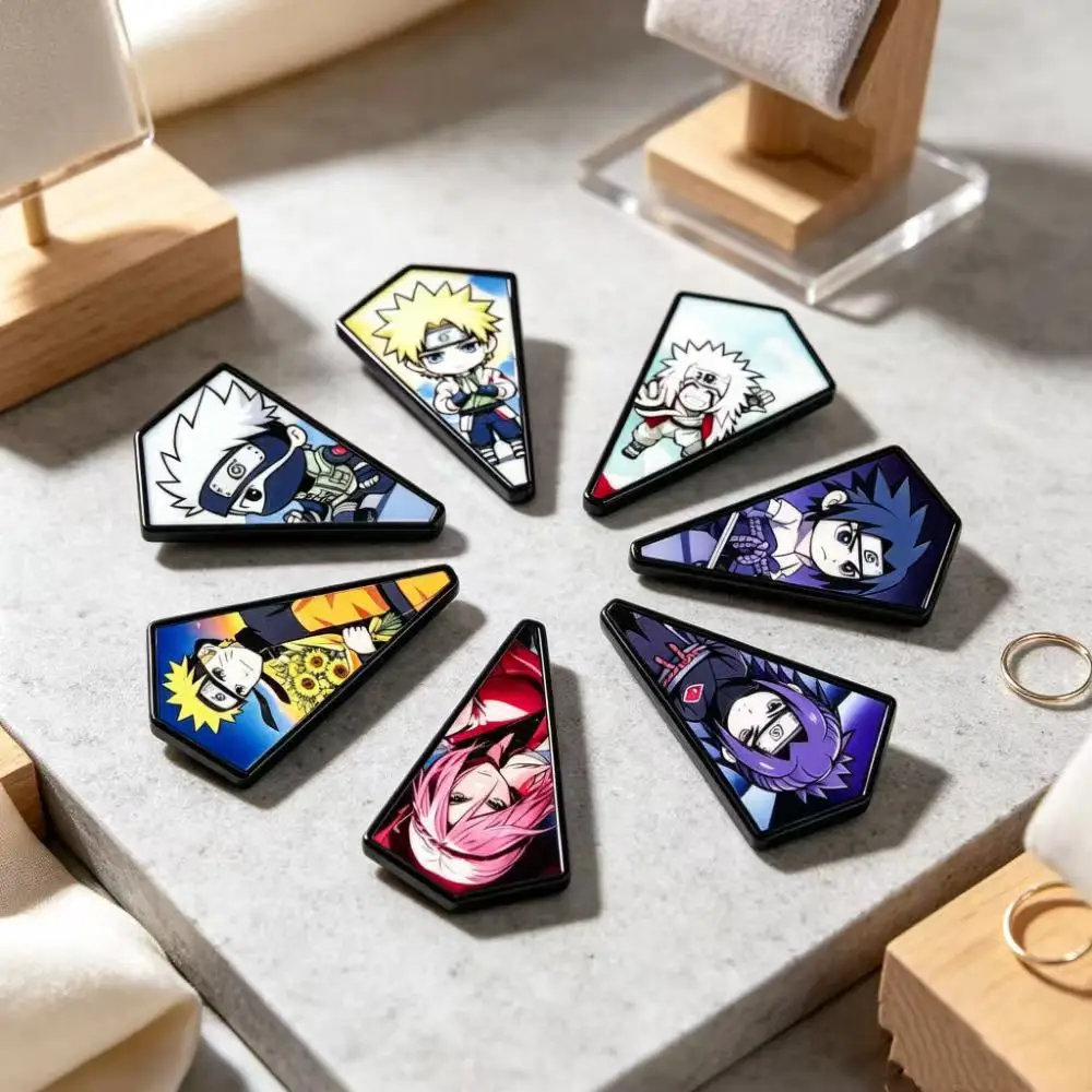 Juego de 7 prendedores de esmalte con diseños de dibujos animados y personajes de anime, broches para el cuello, insignias, regalo de Halloween para mochilas y ropa.
