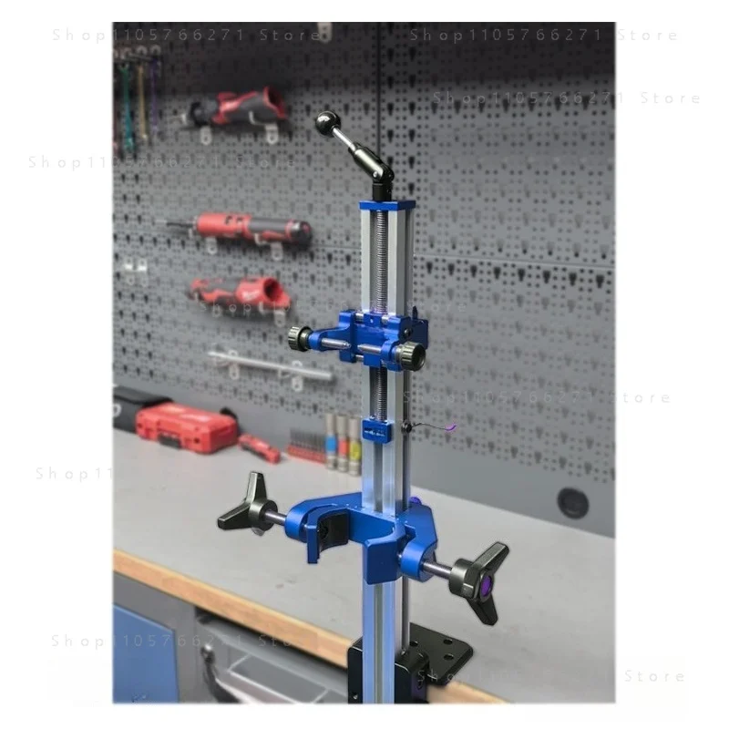 Motorcycle Front Shock Absorber Stand, Universal for Road/Off-road/Scooter, Ruler-equipped Fixed Fixture