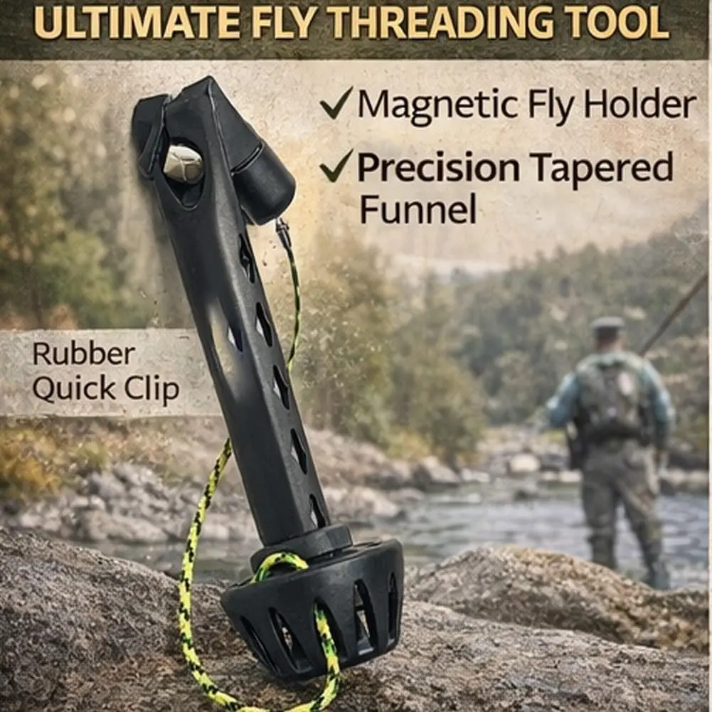 Portable Magnetic Fly Threader Easy Fast Fly Fishing Line Threader Tool for Small Flies Tippet Fly Tying Fishing Tools 2026 New - view 4