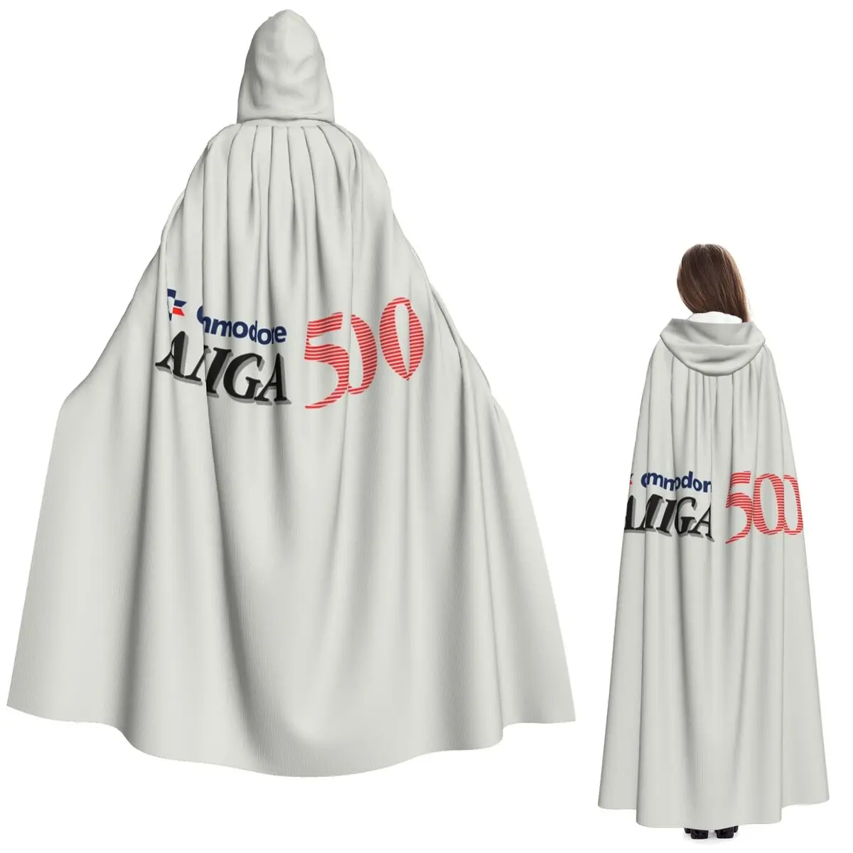 

Commodore Amiga 500 Long Hooded Cloak Witch Medieval Costume Cosplay Cape HalloweenCoat Adult Unisex