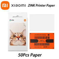 50/100 PCS Xiaomi ZINK Pocket Printer Paper Self-adhesive Photo Print Xiaomi 3-inch Mini Pocket Photo Printer Paper