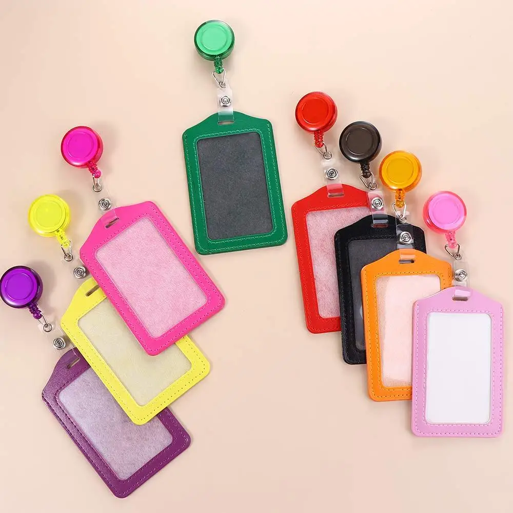 Case School Supplies Card Badge Holder Transparent Card Cover Bus Card Holder Credit Cards Protector Student Card Sleeves