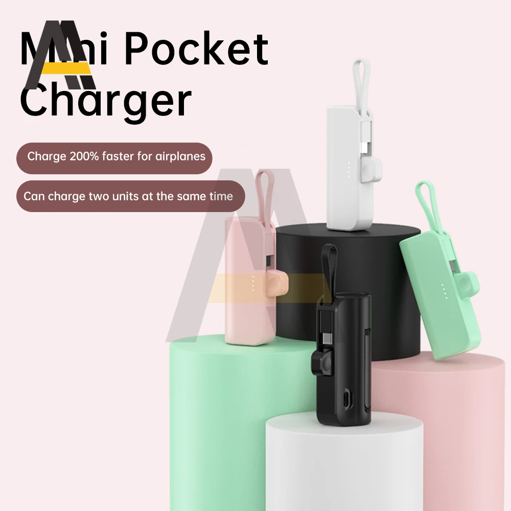Casing Power Bank portabel Mini, wadah catu daya ponsel tipe C 18650/21700, Bank daya baterai eksternal