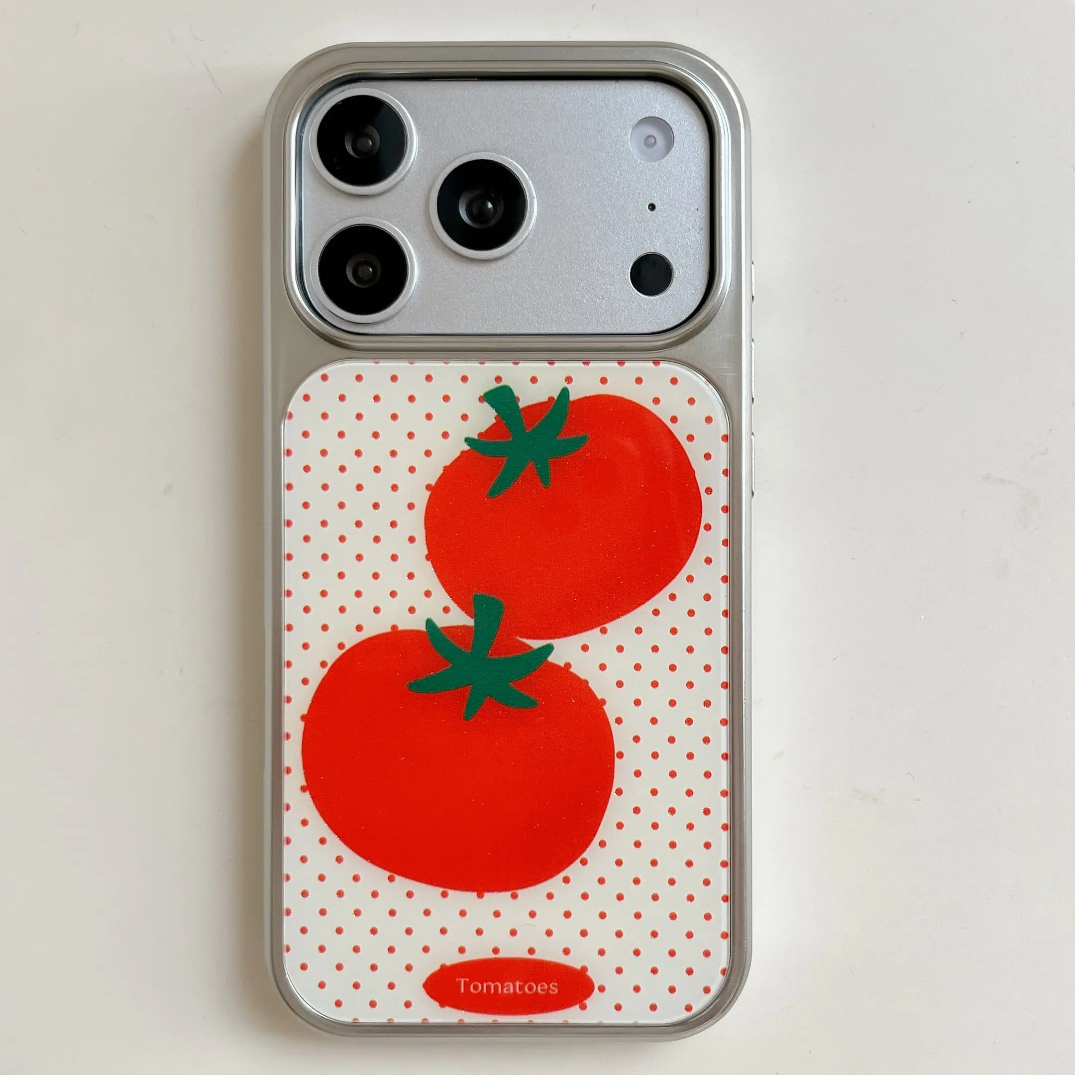 Sweet Cool Simple And Cute Tomato Red Polka Dots Y2K Phone Case For Samsung S26 PLUS 25 EDGE 24 FE 23 ULTRA Dustproof Cover