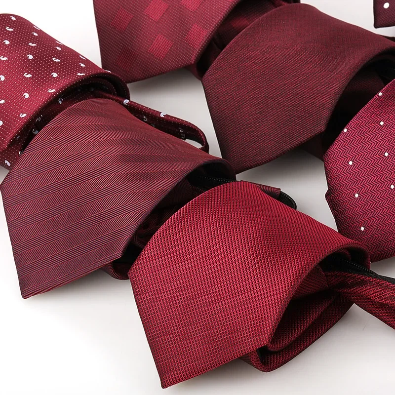 

Tie Men's Business A080 Narrow Zipper Professional Wedding Groom Korean Edition Zipper Hand Tie