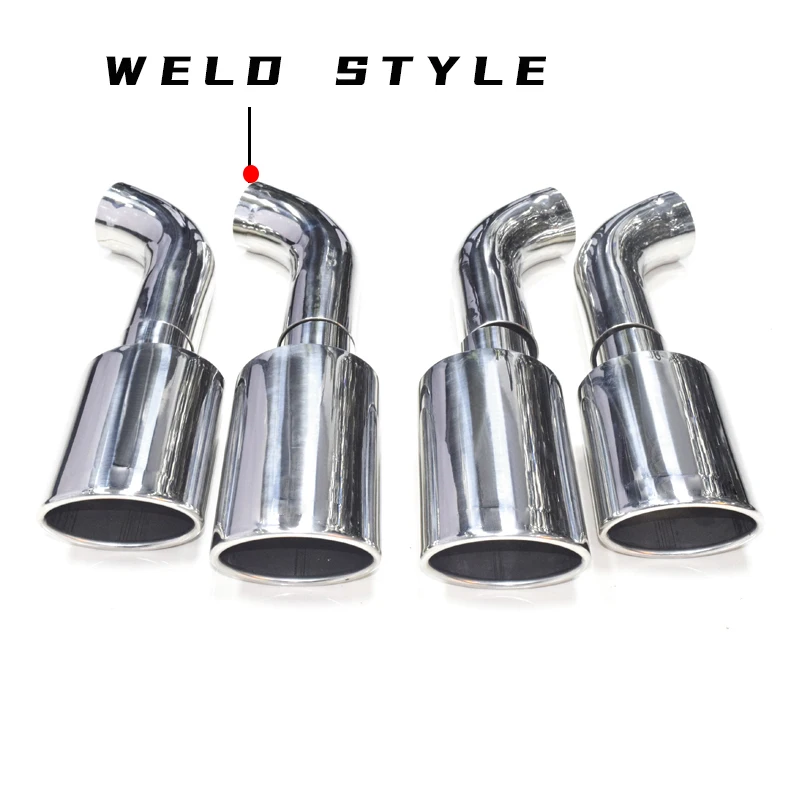 4 pcs/lot Auto Car Exhaust Pipe Muffler Tip 304 Stainless Steel For Mercedes-Benz G-Class W463 G500 G550 G63 Exhaust Tip Nozzle